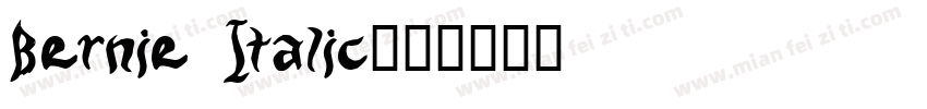 Bernie Italic字体转换